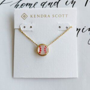 Kendra Scott Baseball Gold Ivory Mother Pearl Short
